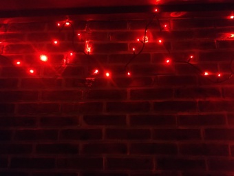 Светодиодная гирлянда «Стринг лайт» PL-LST-100LED-10 RG/RE 230V