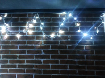 Светодиодная гирлянда «Стринг лайт» PL-LST-100LED-10 RW/WHF 24V